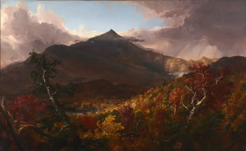 Blick auf den Schroon Mountain, Essex County, New York, nach einem Sturm von Thomas Cole