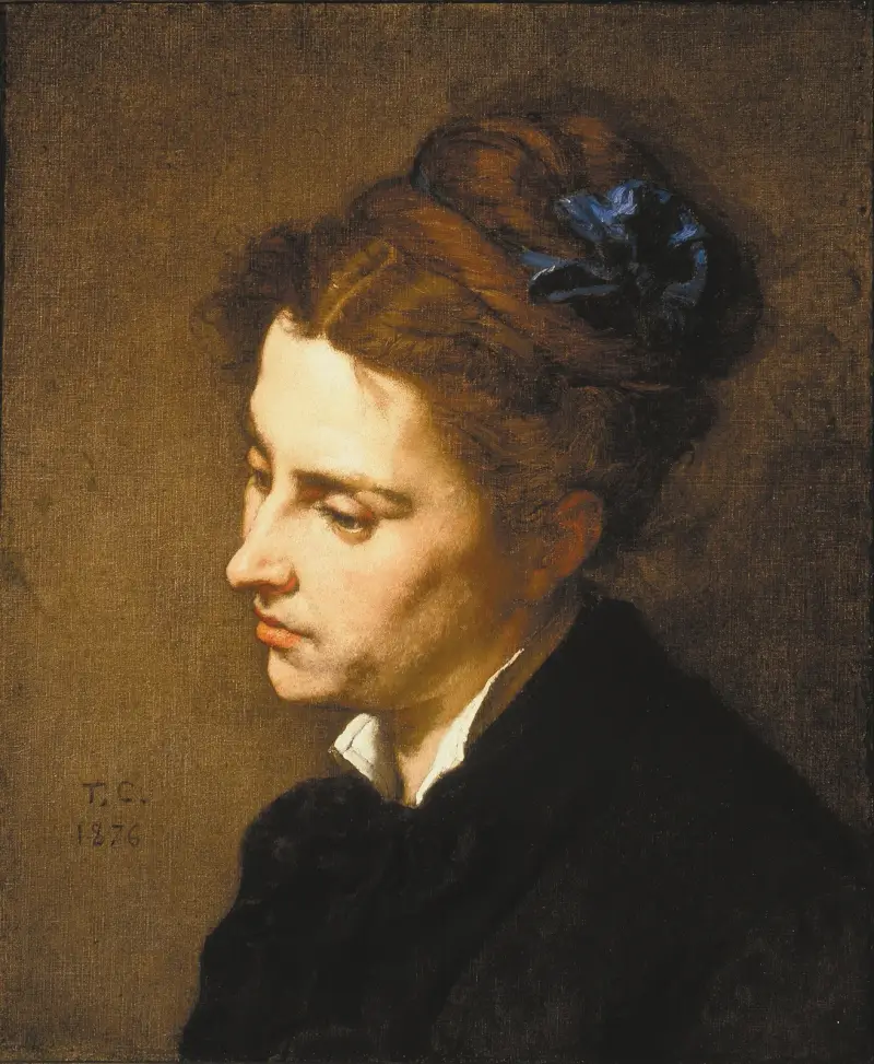 Kvinnohuvud, 1876 av Thomas Couture