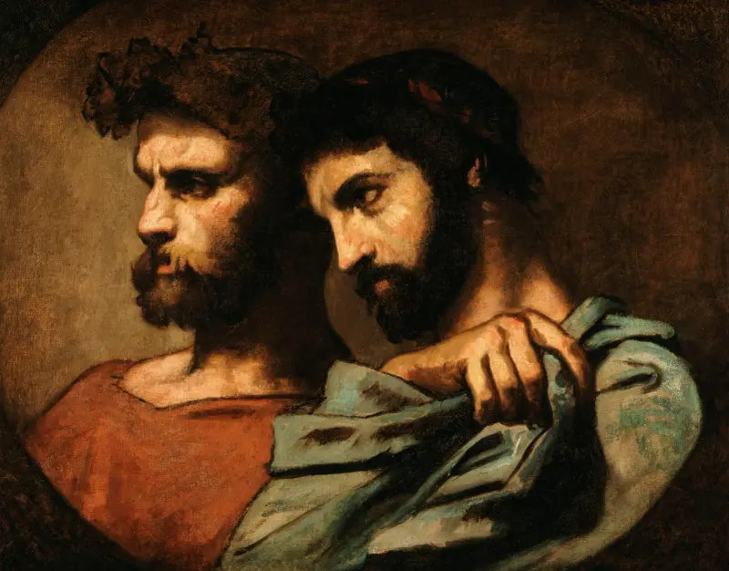 Les deux philosophes av Thomas Couture