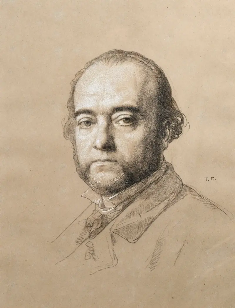 Porträtt av Ferdinand Barbedienne av Thomas Couture