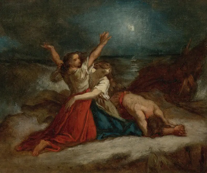 Study for Stella Maris av Thomas Couture