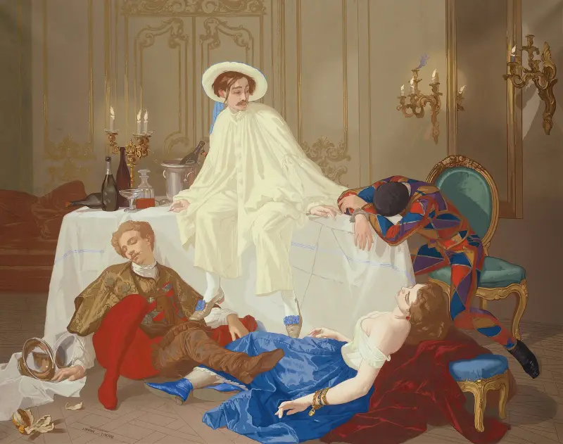 Das Mahl nach dem Maskenball von Thomas Couture
