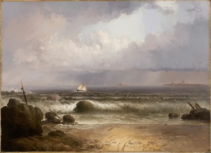 Přicházející bouře (Nahantská pláž s letní přeháňkou), Thomas Doughty