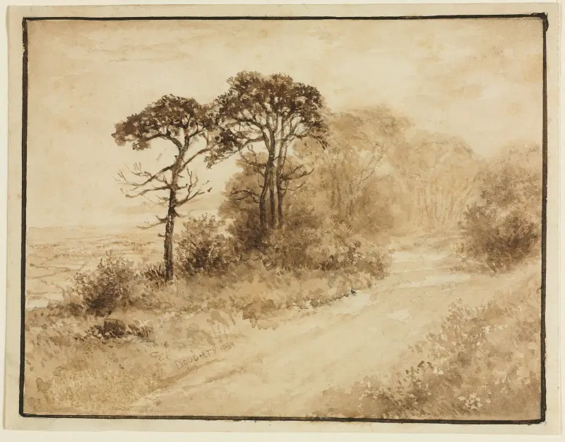 Landschaft mit gewundenem Weg von Thomas Doughty