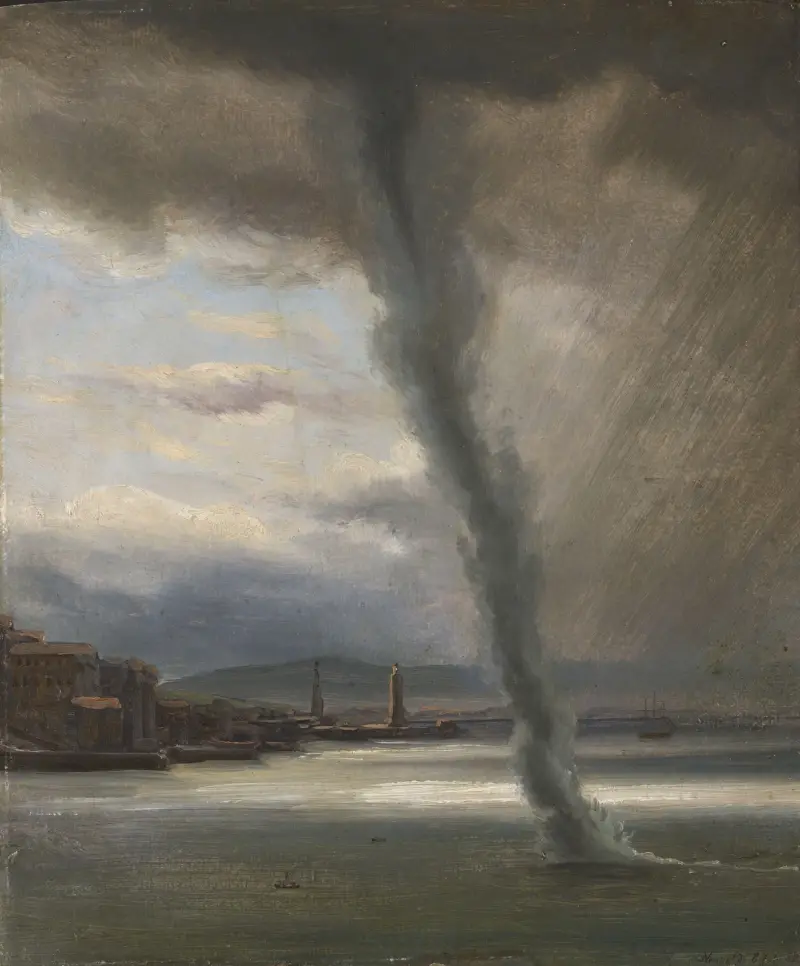 Ein Tornado über dem Golf von Neapel von Thomas Fearnley