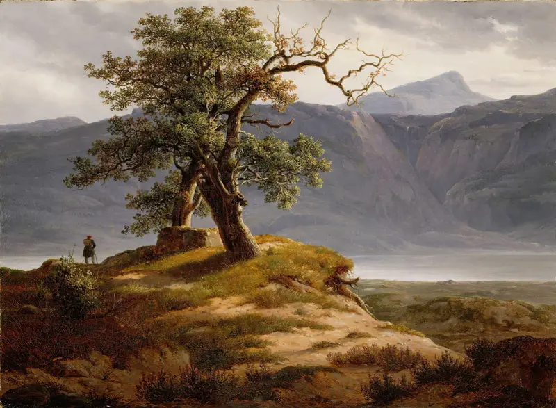 Landscape with a Wanderer av Thomas Fearnley