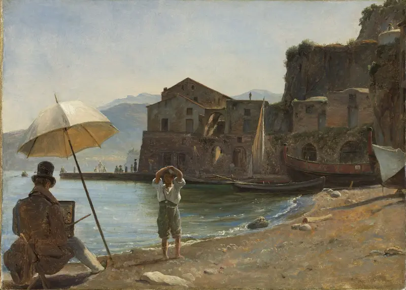 Der Maler und der Knabe von Thomas Fearnley
