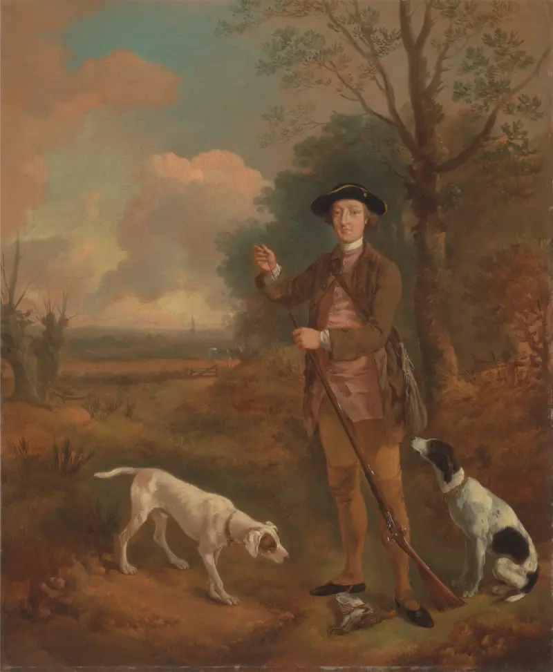 Major John Dade, av Tannington, Suffolk av Thomas Gainsborough
