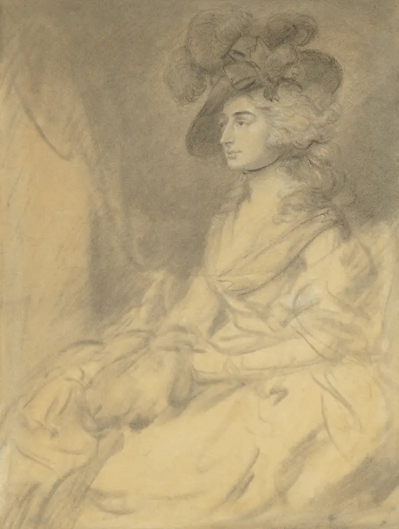 Paní Sarah Siddonsová, 1785 – Nr. 2, Thomas Gainsborough