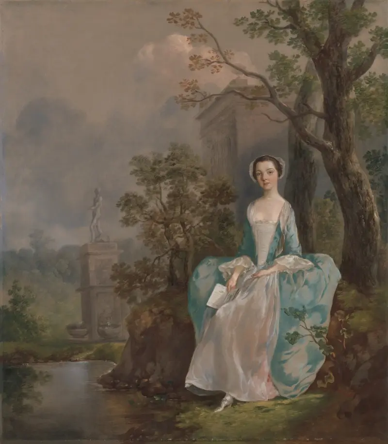 Porträtt av en kvinna av Thomas Gainsborough
