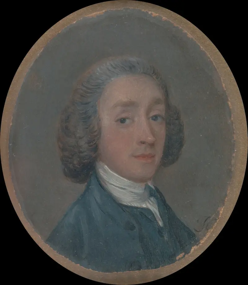 Bildnis eines jungen Mannes mit gepudertem Haar von Thomas Gainsborough