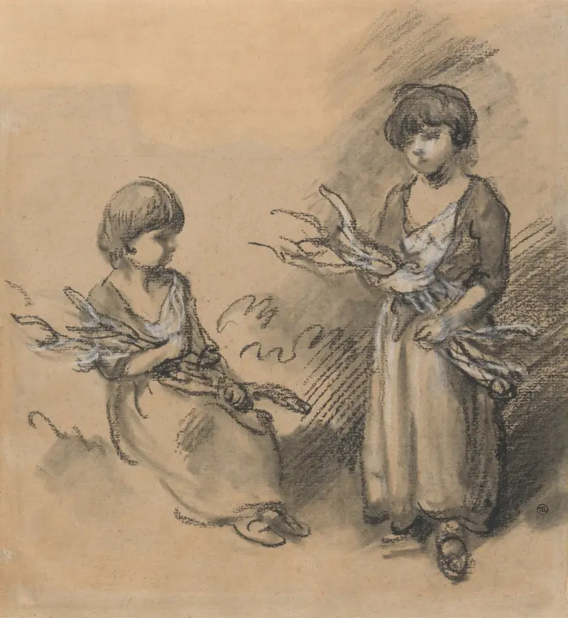 Studia dziewcząt niosących wiązki chrustu, Thomas Gainsborough