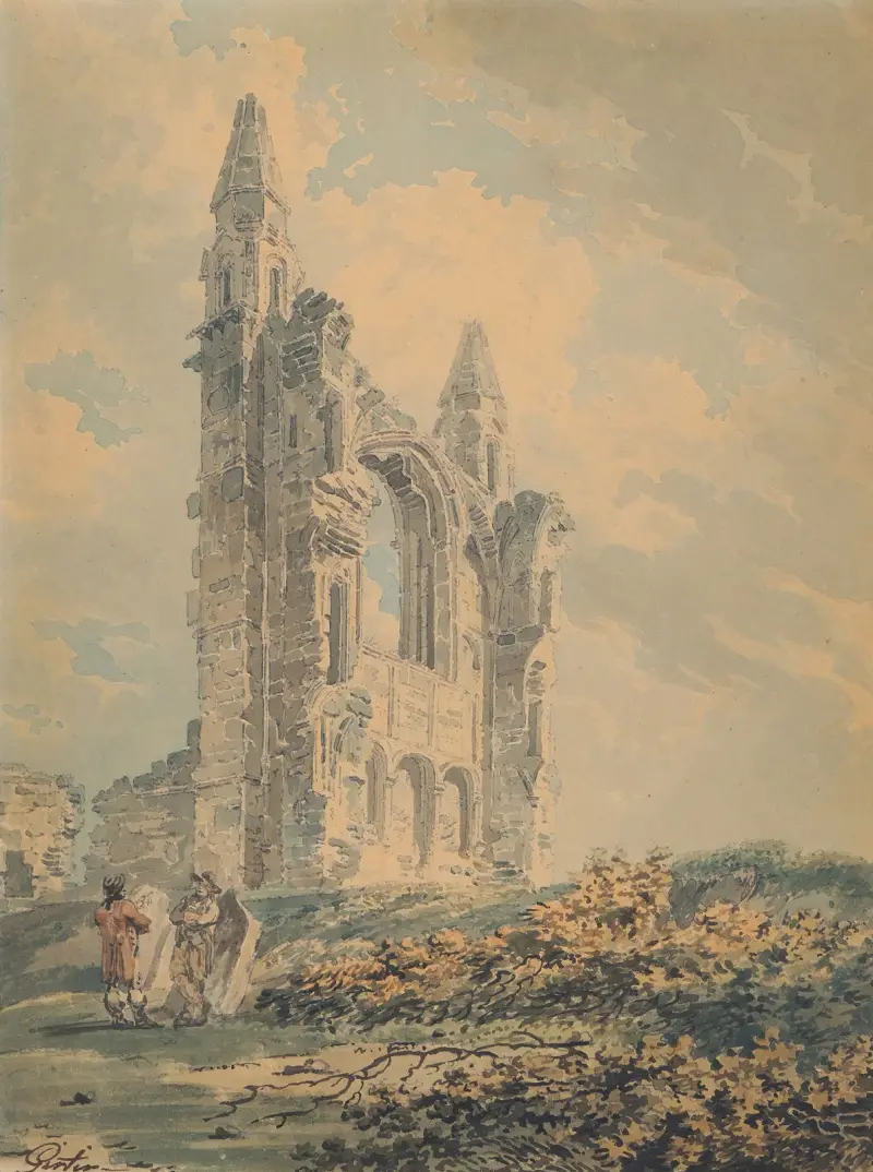 Ruinerna av St Andrews katedral av Thomas Girtin