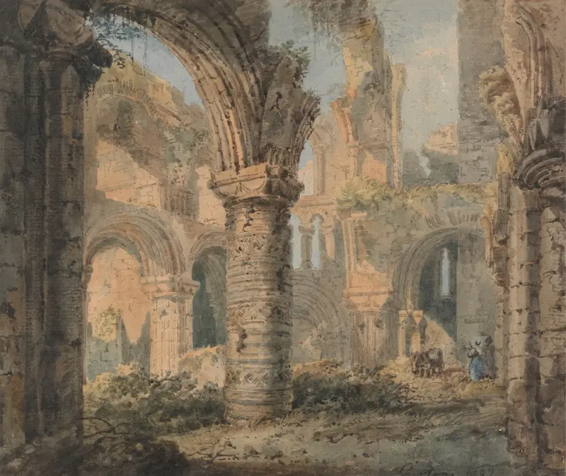 Saint Cuthbert’s Holy Island av Thomas Girtin