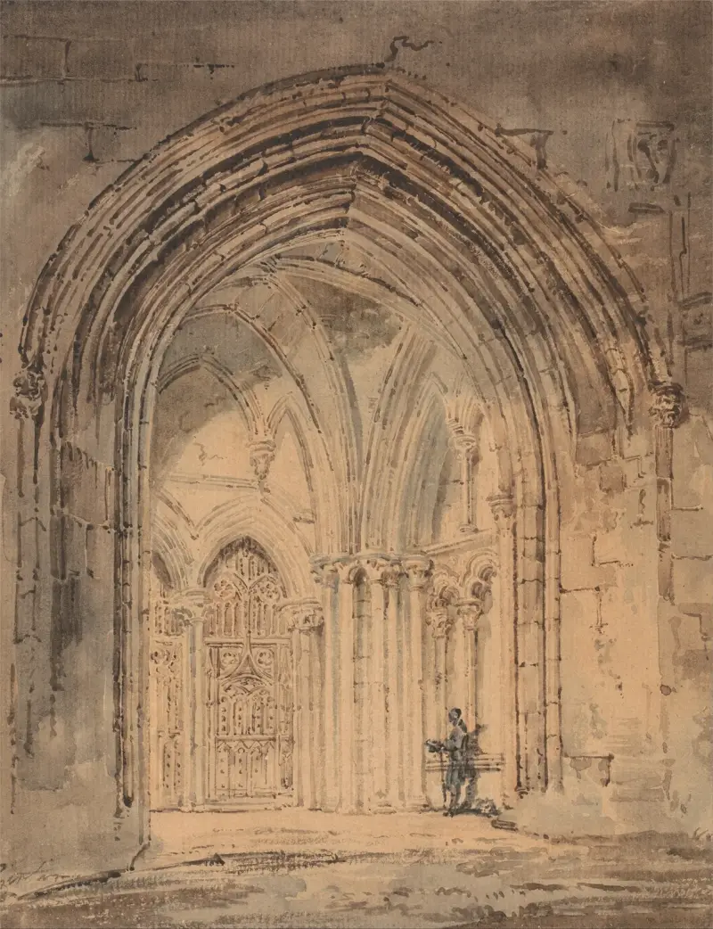 Katedralen i St Albans, Hertfordshire av Thomas Girtin