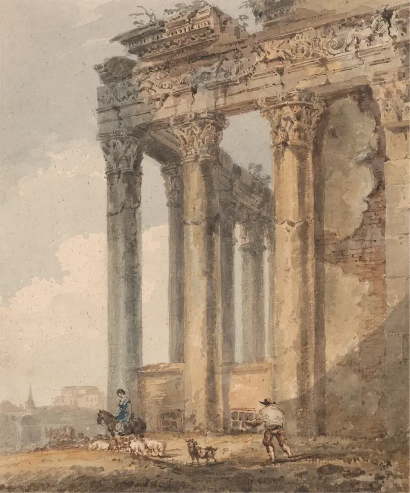 Antoninův a Faustinin chrám, Thomas Girtin