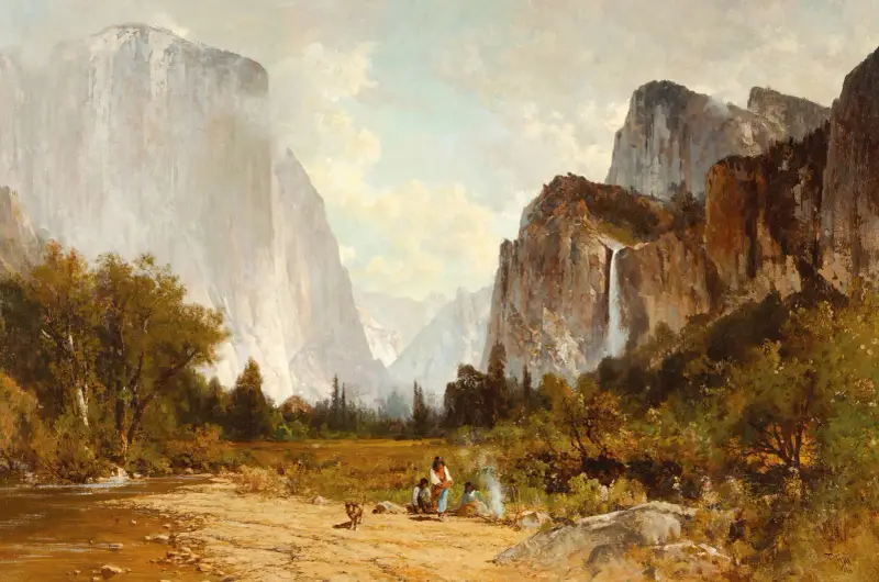 Yosemitské údolí, 1880, Thomas Hill