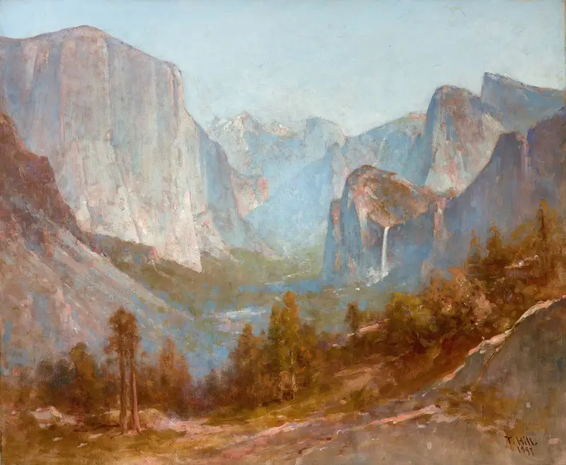 Yosemite Valley from Inspiration Point av Thomas Hill