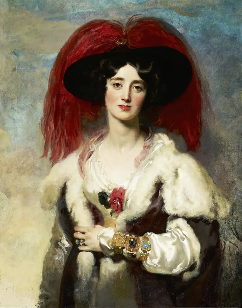 Julia, Lady Peel av Sir Thomas Lawrence