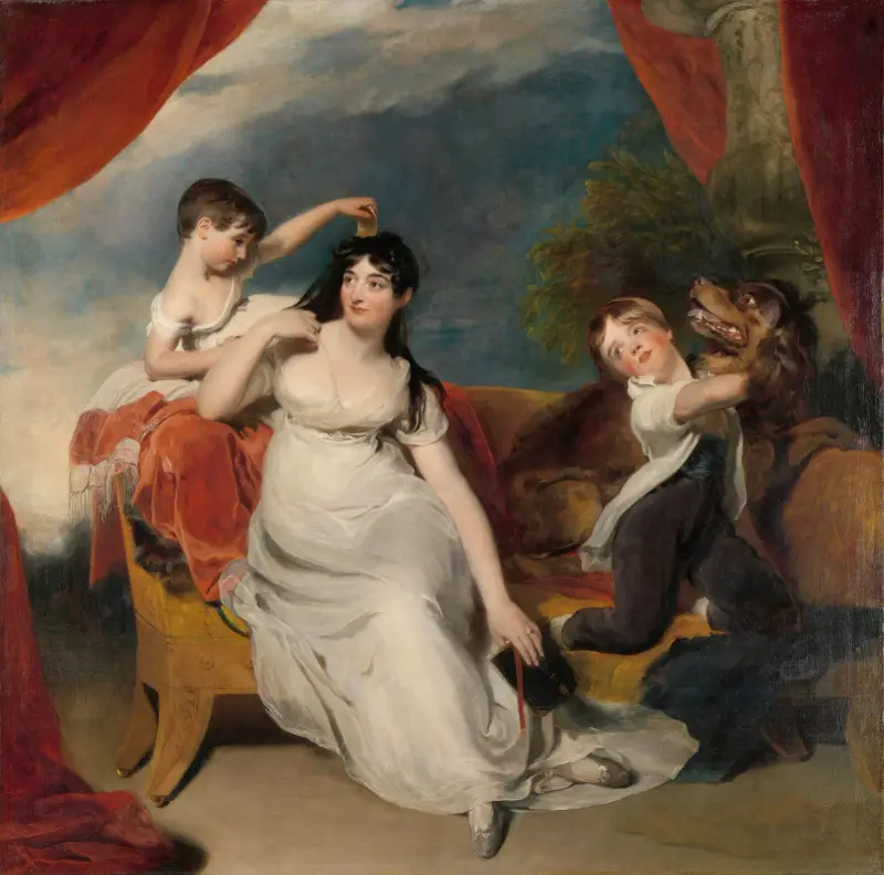 Maria Mathilda Bingham z dwojgiem swoich dzieci, Sir Thomas Lawrence