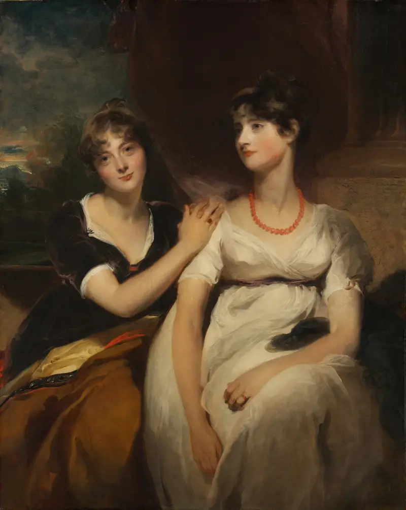 Porträtt av Charlotte och Sarah Carteret-Hardy av Sir Thomas Lawrence