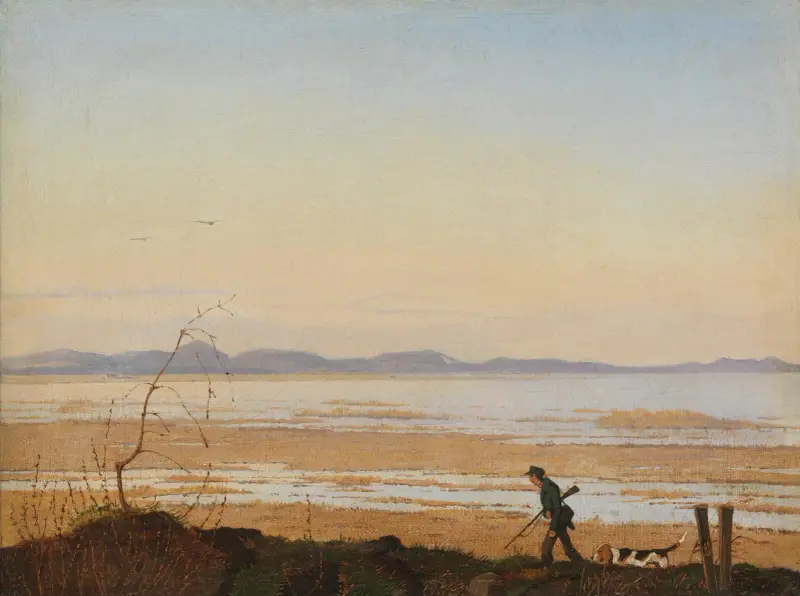 Ein Abend am Arresø-See von Johan Thomas Lundbye