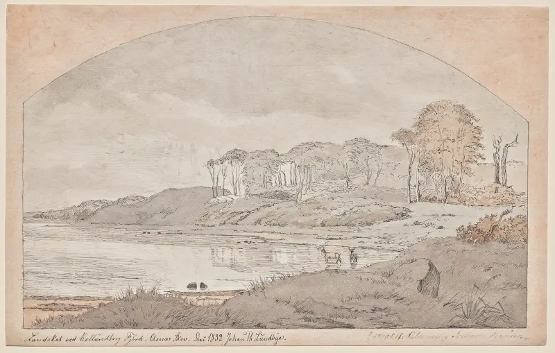 Asnæs Wald, Bucht am Kalundborgfjord von Johan Thomas Lundbye