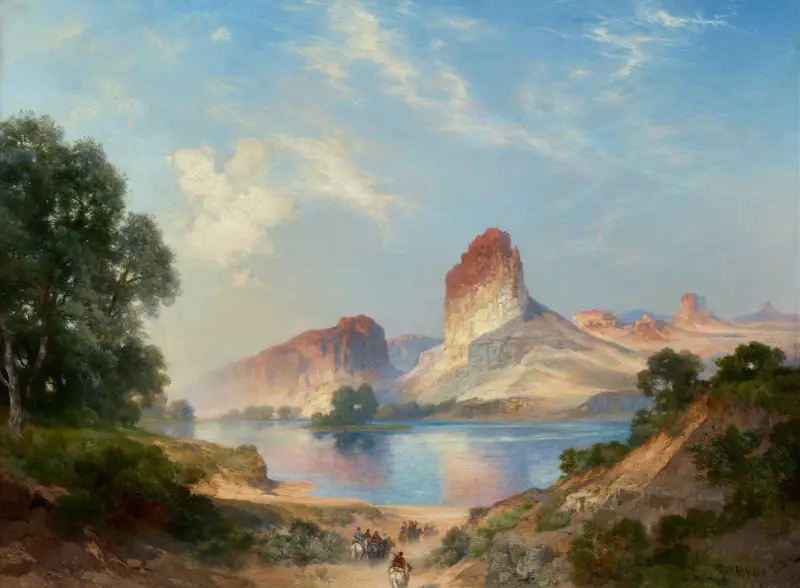 Indický ráj (Green River, Wyoming), Thomas Moran