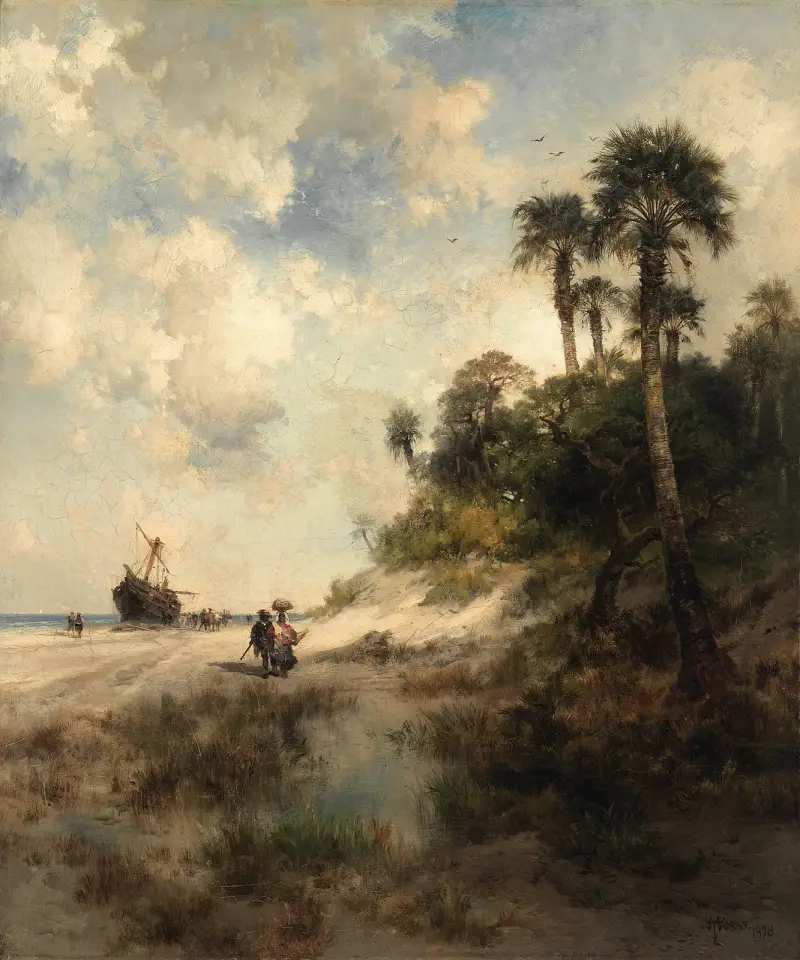 Fort George Island, Florida, Thomas Moran