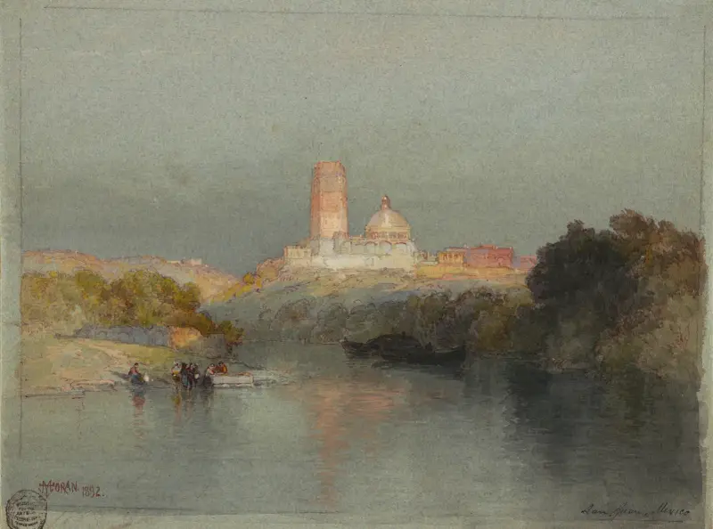 Hacjenda nad rzeką Lerma, San Juan, Meksyk, Thomas Moran