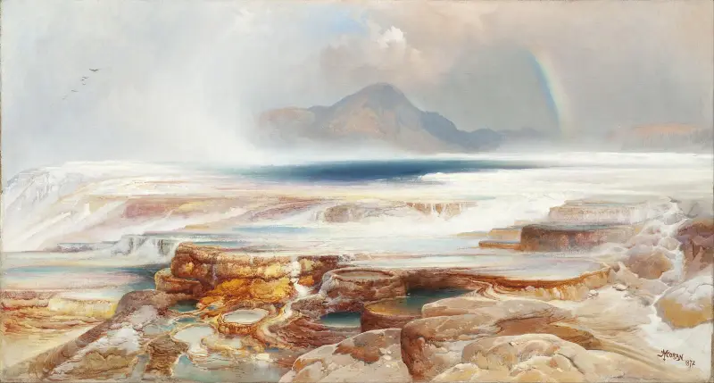Gorące źródła Yellowstone, Thomas Moran