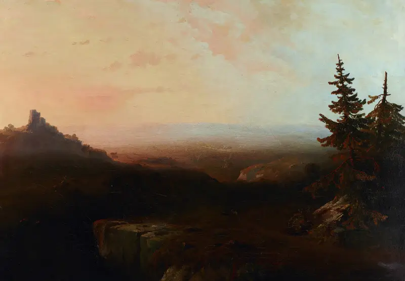 Mountain Scene av Thomas Moran