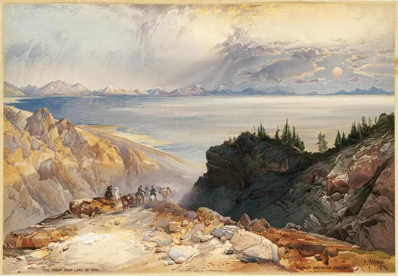 The Great Salt Lake of Utah av Thomas Moran