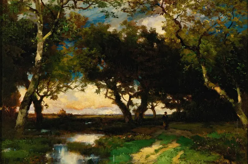 Pod stromy, Thomas Moran