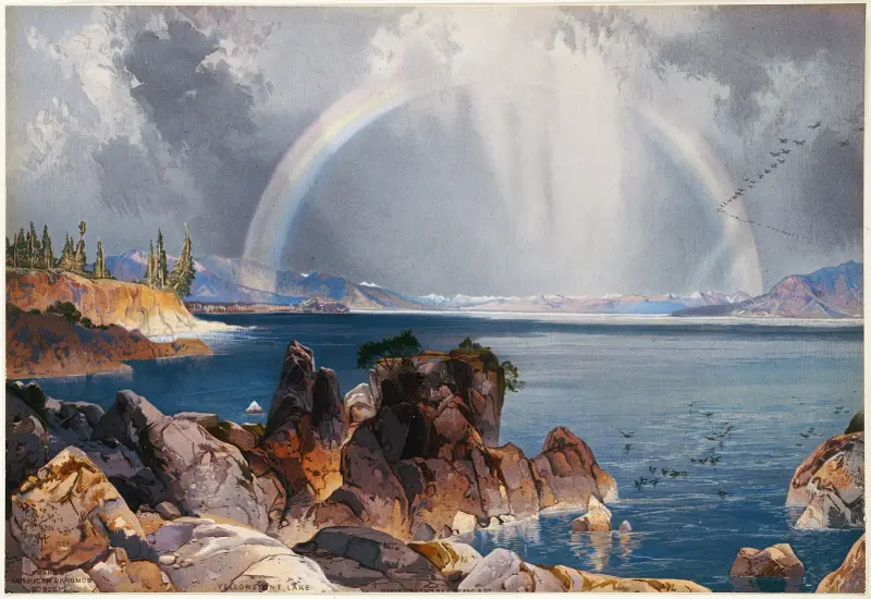 Yellowstonské jezero, Thomas Moran