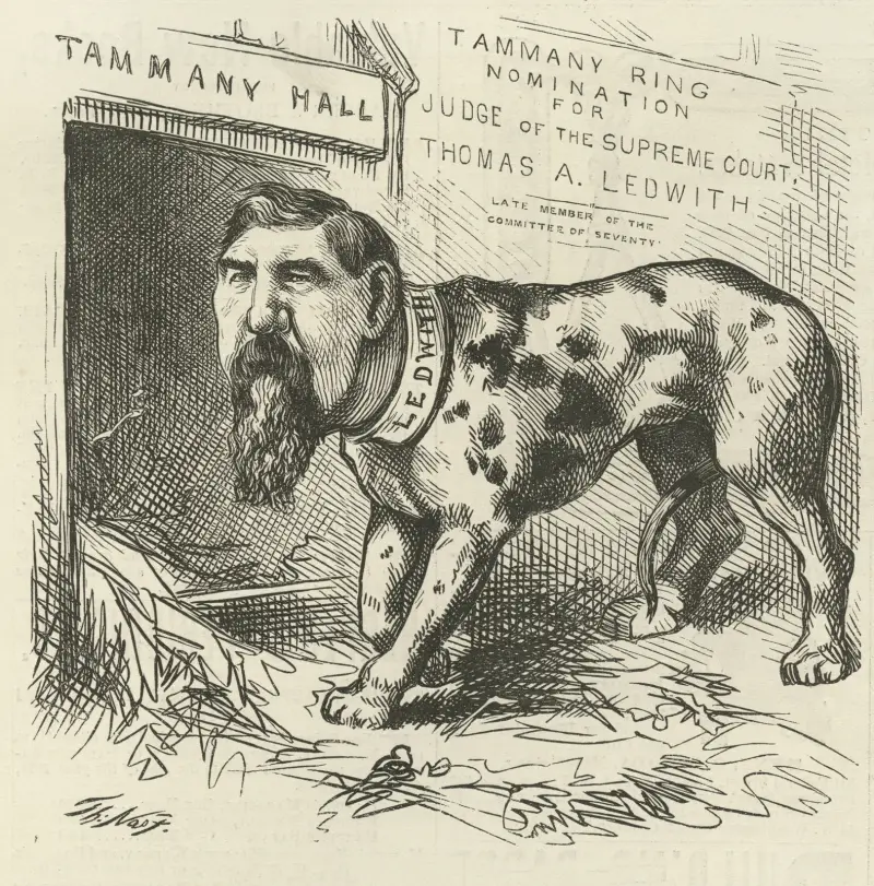 A dog returneth to his vomit av Thomas Nast