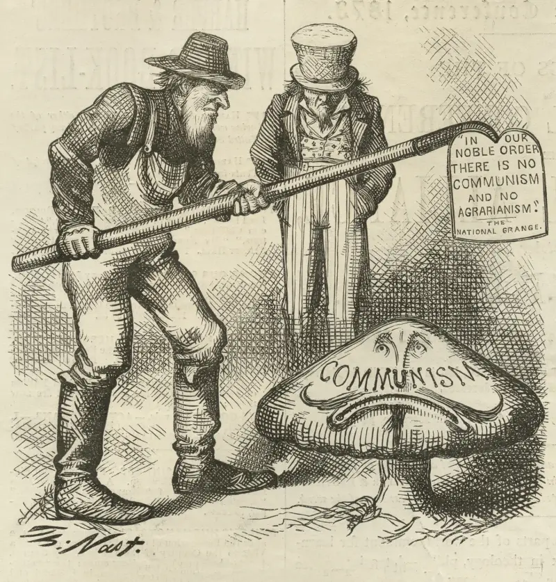 Ein fremdes und giftiges Unkraut von Thomas Nast