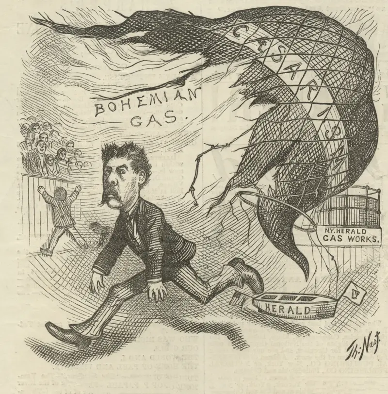 Another inflated power burst av Thomas Nast