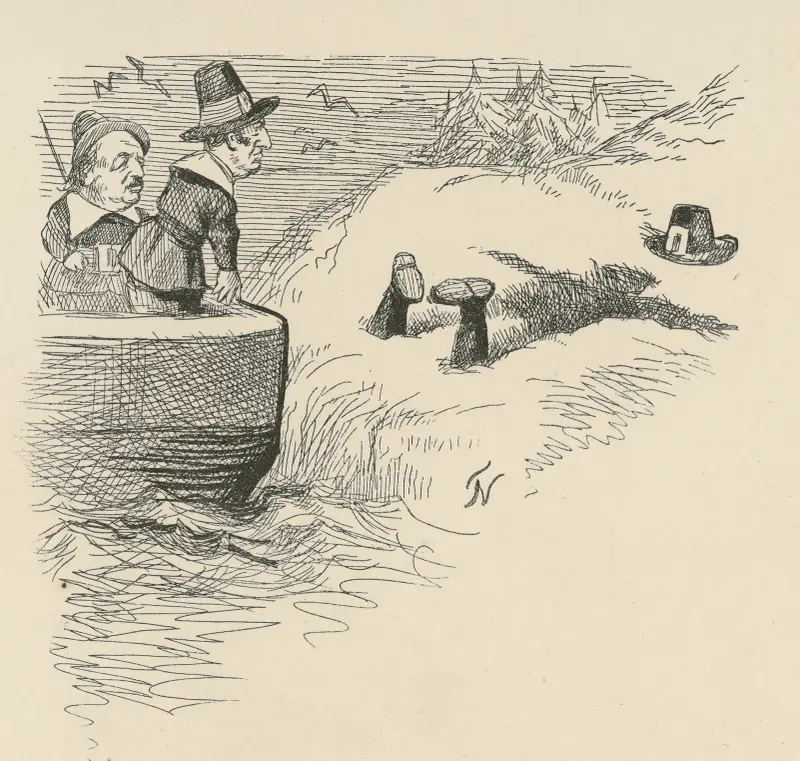 Benjamin Butler als Pilger von Thomas Nast