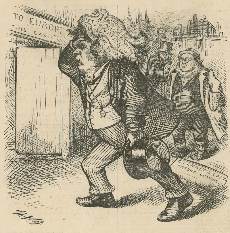 Sbohem! Můj ubohý mozek potřebuje odpočinek, Thomas Nast
