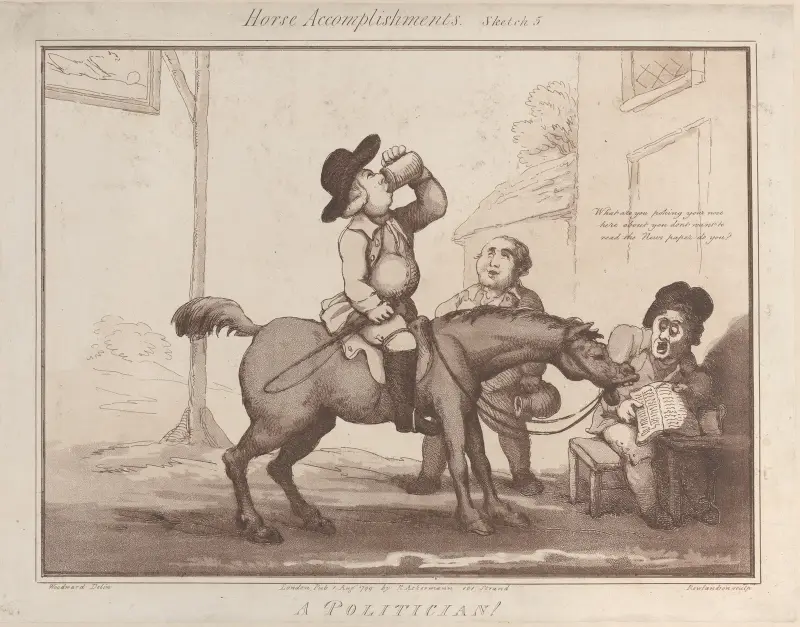A Politician !! av Thomas Rowlandson