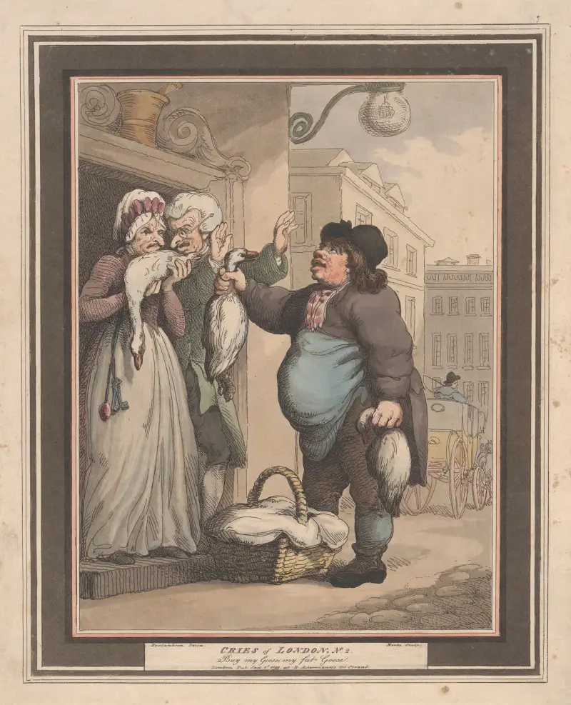Nr 2; Köp min gås, min feta gås av Thomas Rowlandson