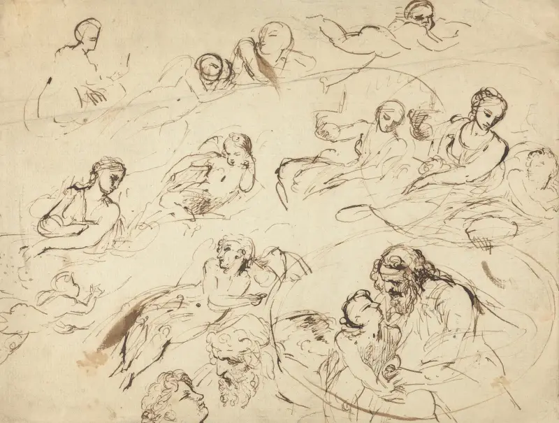 Studie für Telemachos von Thomas Stothard
