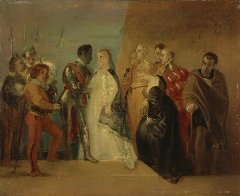 Othellův návrat, „Othello“, akt II, scéna II, Thomas Stothard