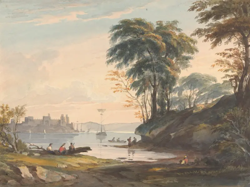 Augt 15th. Conway Castle av Thomas Sully