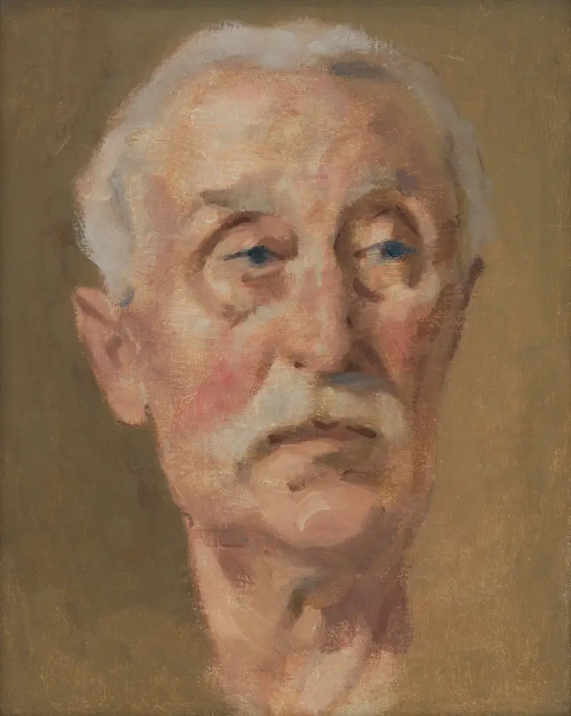Porträtt av konstnärens far, 1914 av Milan Thomka Mitrovský