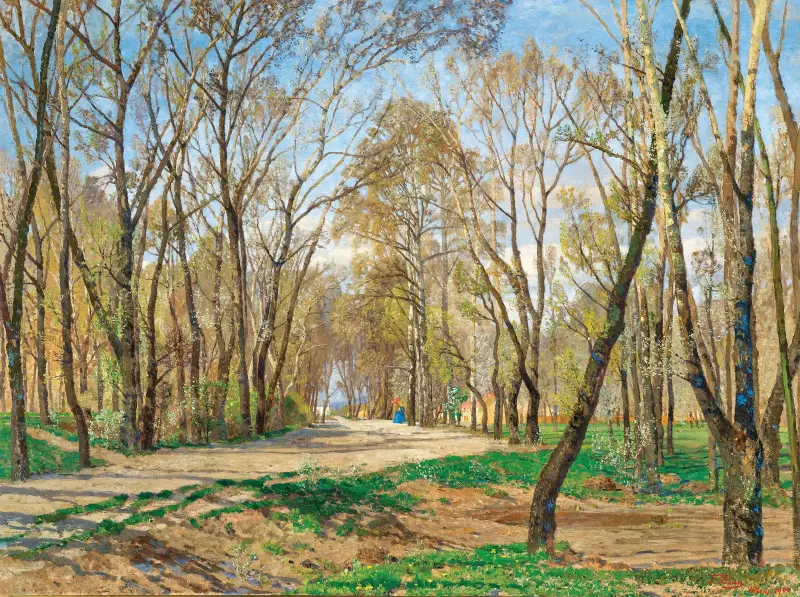 Frühling, Aus dem Wiener Prater (Spring, from the Prater in Vienna) av Tina Blau