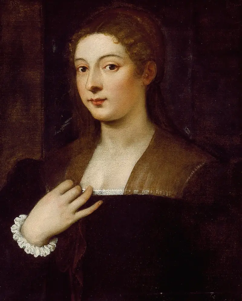 Portrait of a Lady, 1530 av Titian