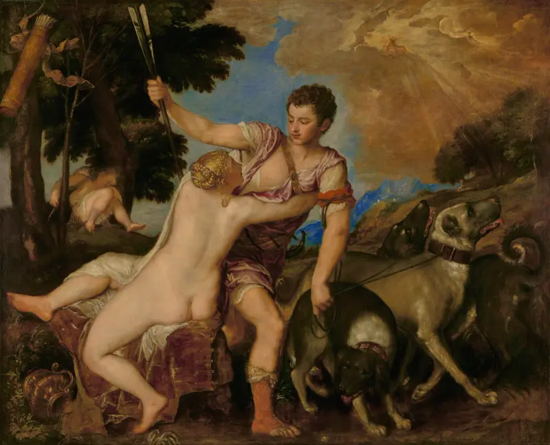Venuše a Adónis, Titian