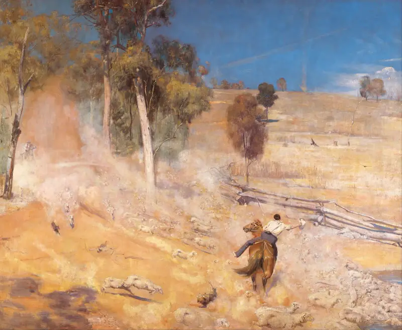 Ein Ausbruch! von Tom Roberts